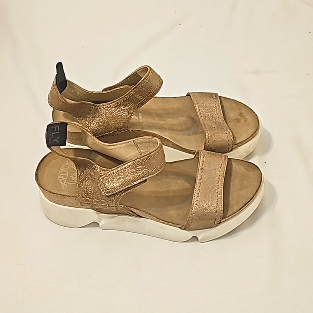 FLY‎ London Womens Sena580fly Beige Sandals EUR 41 Medium (B, M)